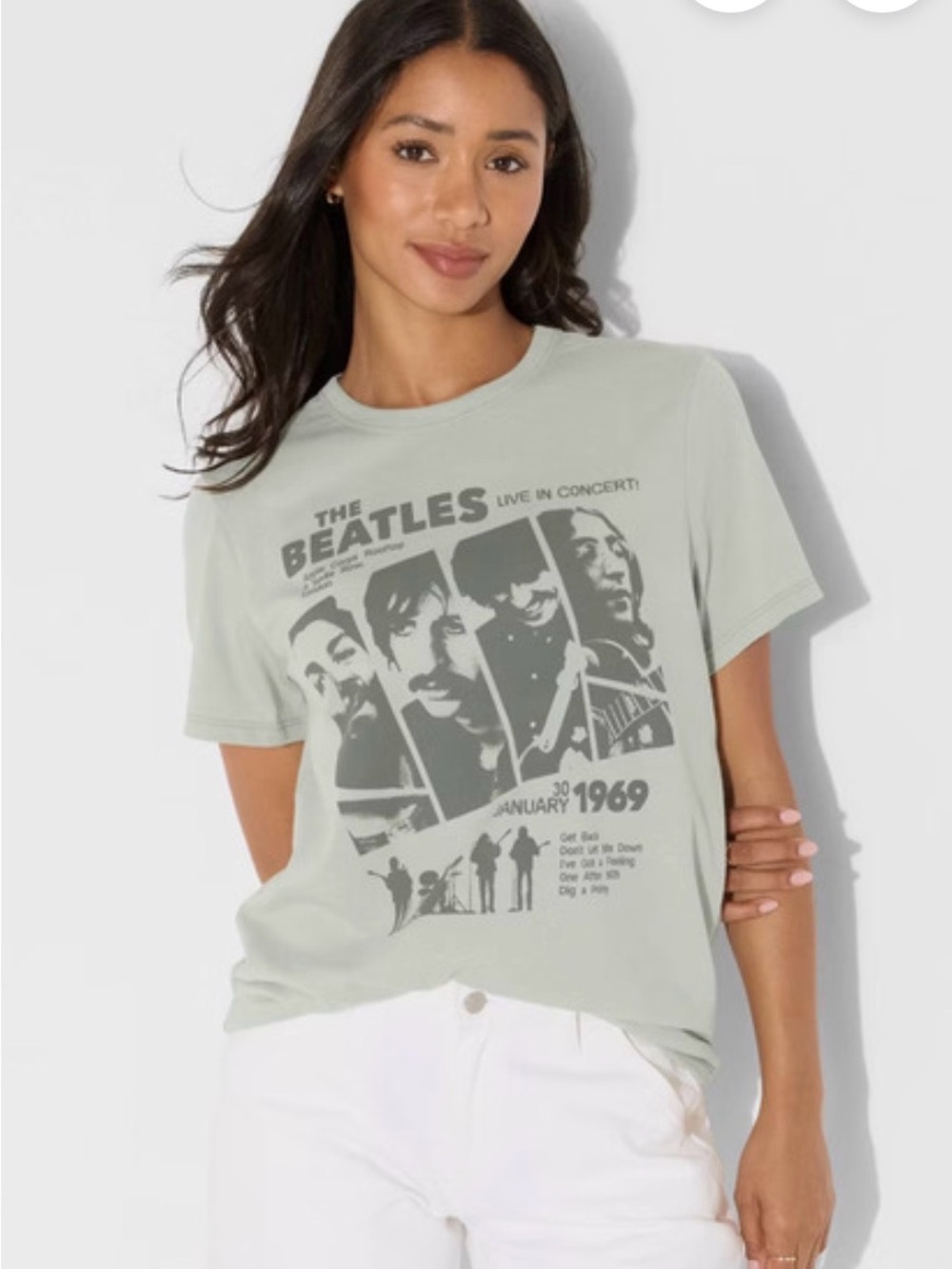 The Beatles Women's Short Sleeve Graphic T-Shirt, XL